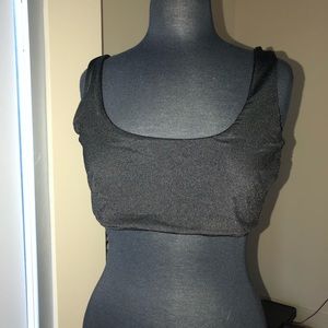 Black bikini top from prettylittlething NWT